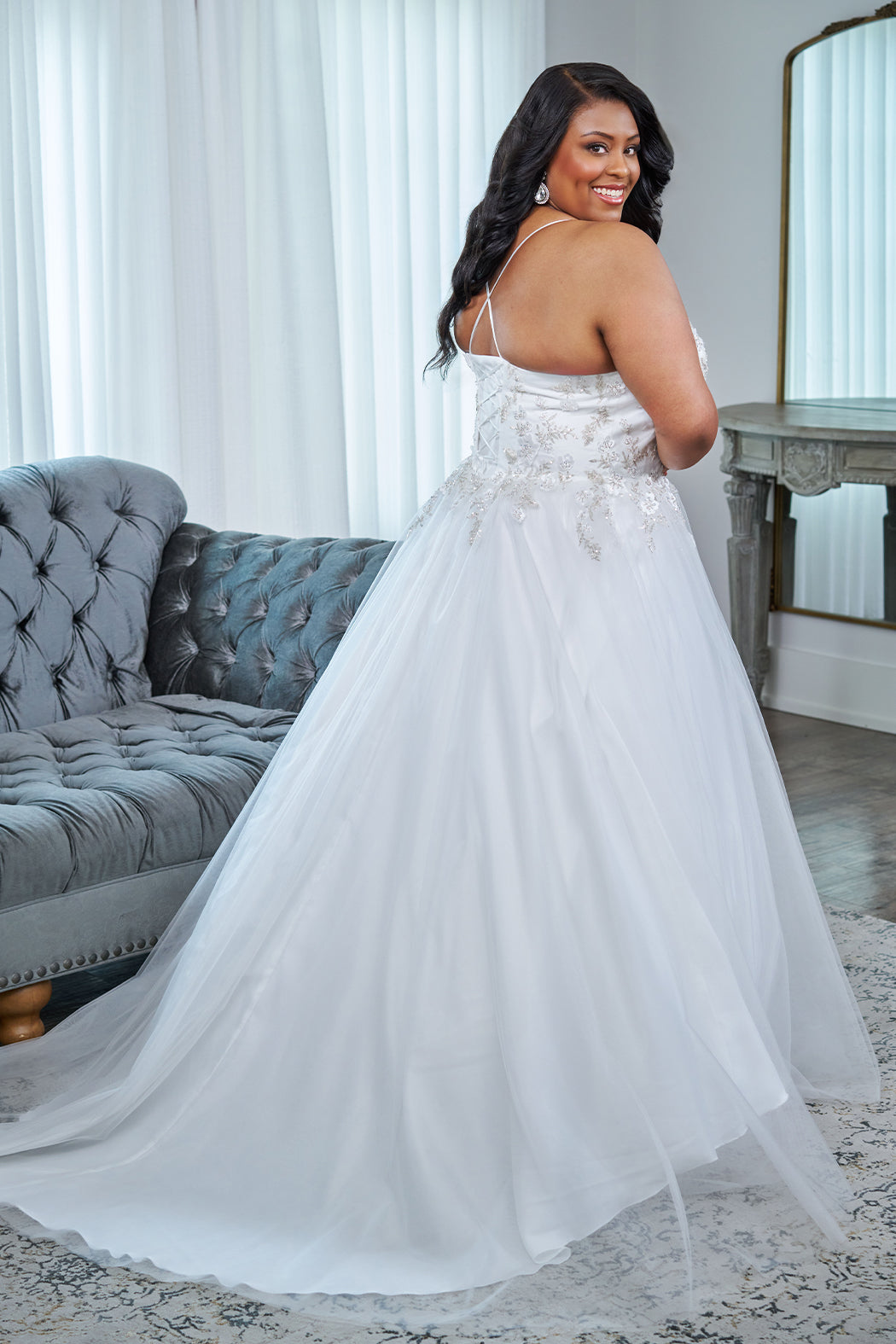 formal dresses sydney road Sydney's Closet sc5345 Dress Ivory/Silver / 24