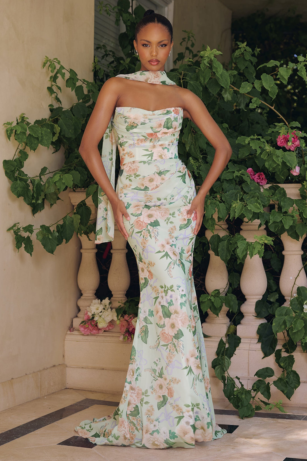 sage pink dress Sage Satin Maxi Dress