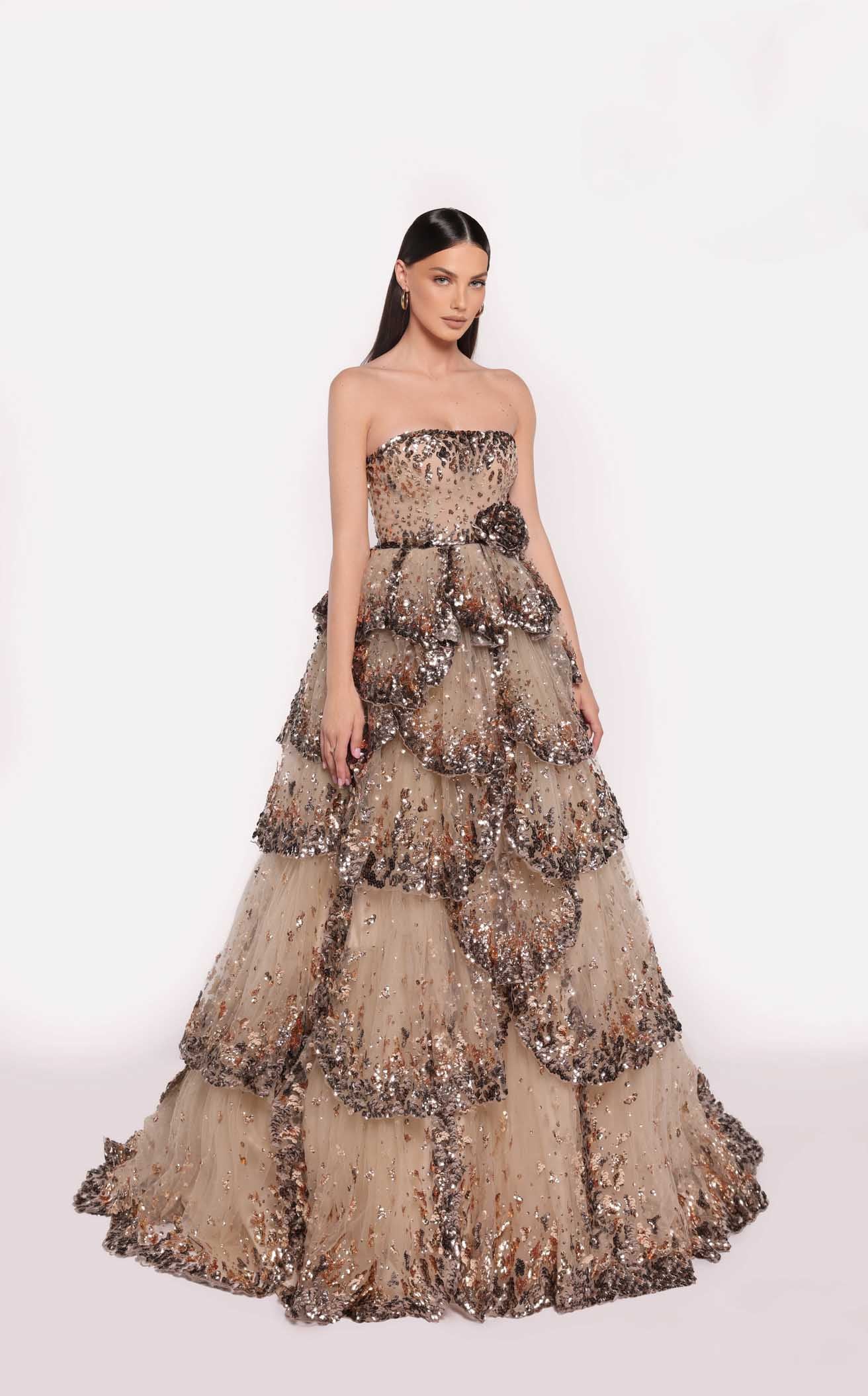 Tarik Ediz 98879 Dress | FOSTANI