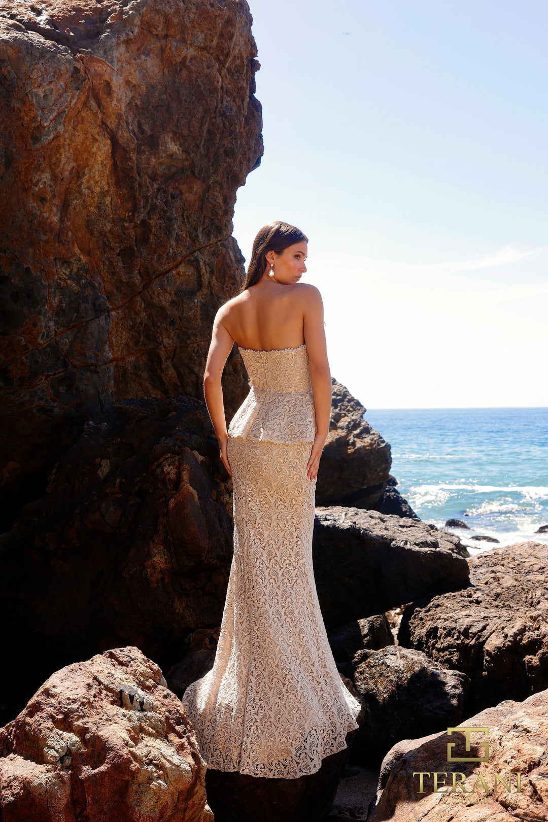 Terani 252E5144 Prom Dress - Champagne | NewYorkDress Terani 252E5144 Prom Dress - Champagne | NewYorkDress