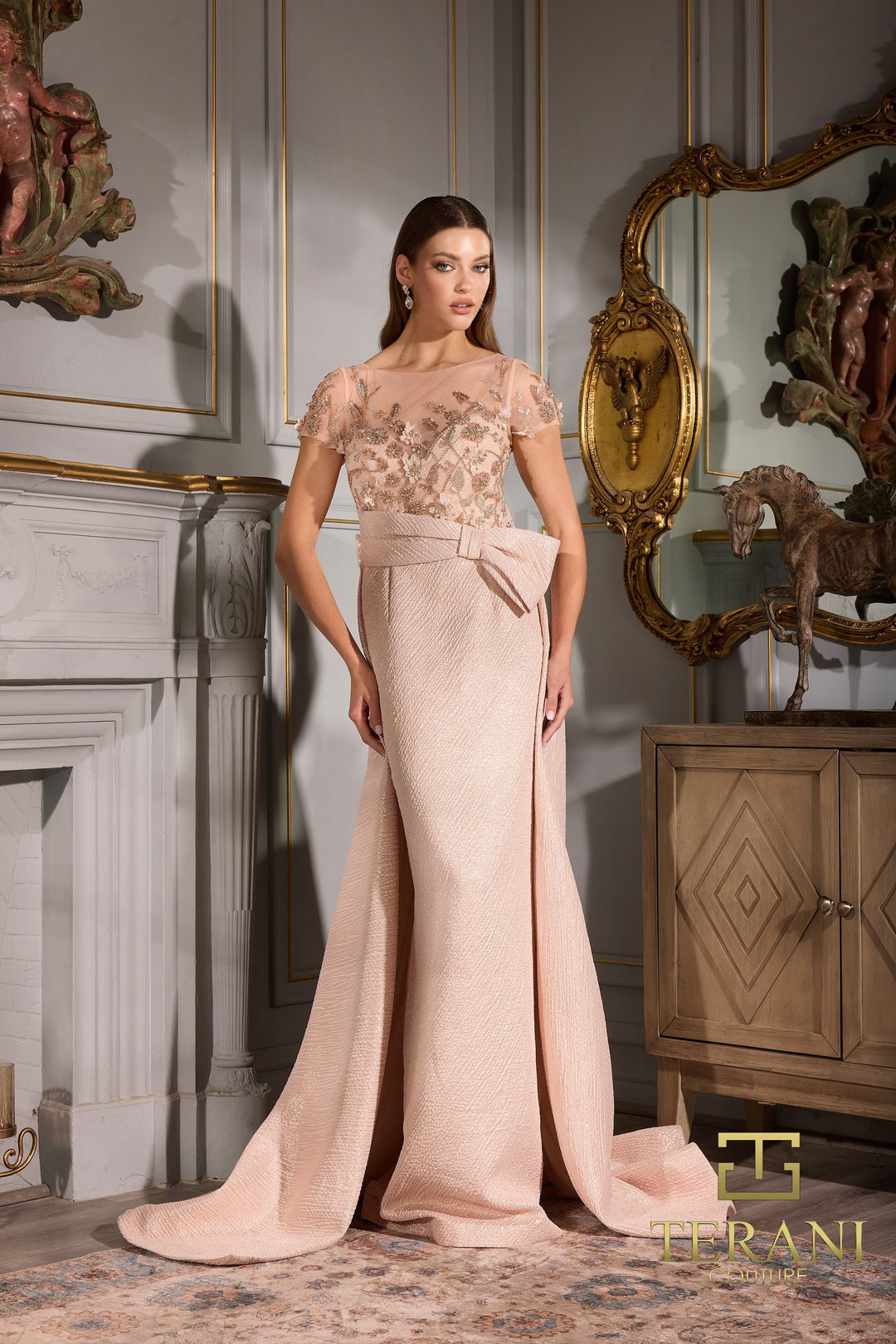 Terani Evenings Dress 252E5157 Rose Gold / 4 Terani Evenings Dress 252E5157 Rose Gold / 4