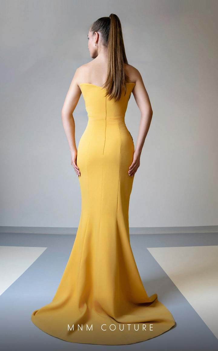 MNM Couture V02051 : Asymmetric Sweetheart Gown Embellished with Rhinestones - FOSTANI.com