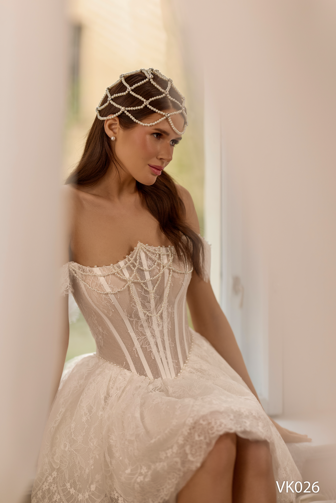 corset boning dress Amelia Couture 6203s Strapless Corset Boning Tea Length Dress Dusty Rose / 0
