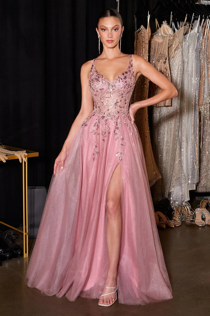 Ladivine CD2412 Sweetheart Corset A-Line Dress
