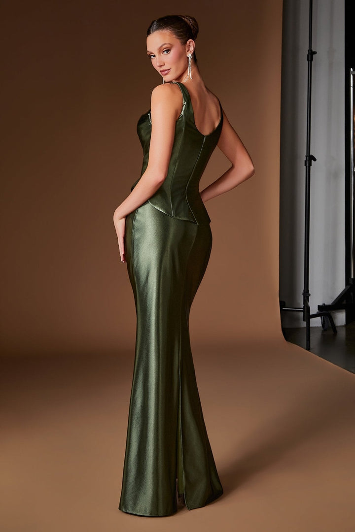 Ladivine CH2604 Beaded Floral Lace Formal Dress
