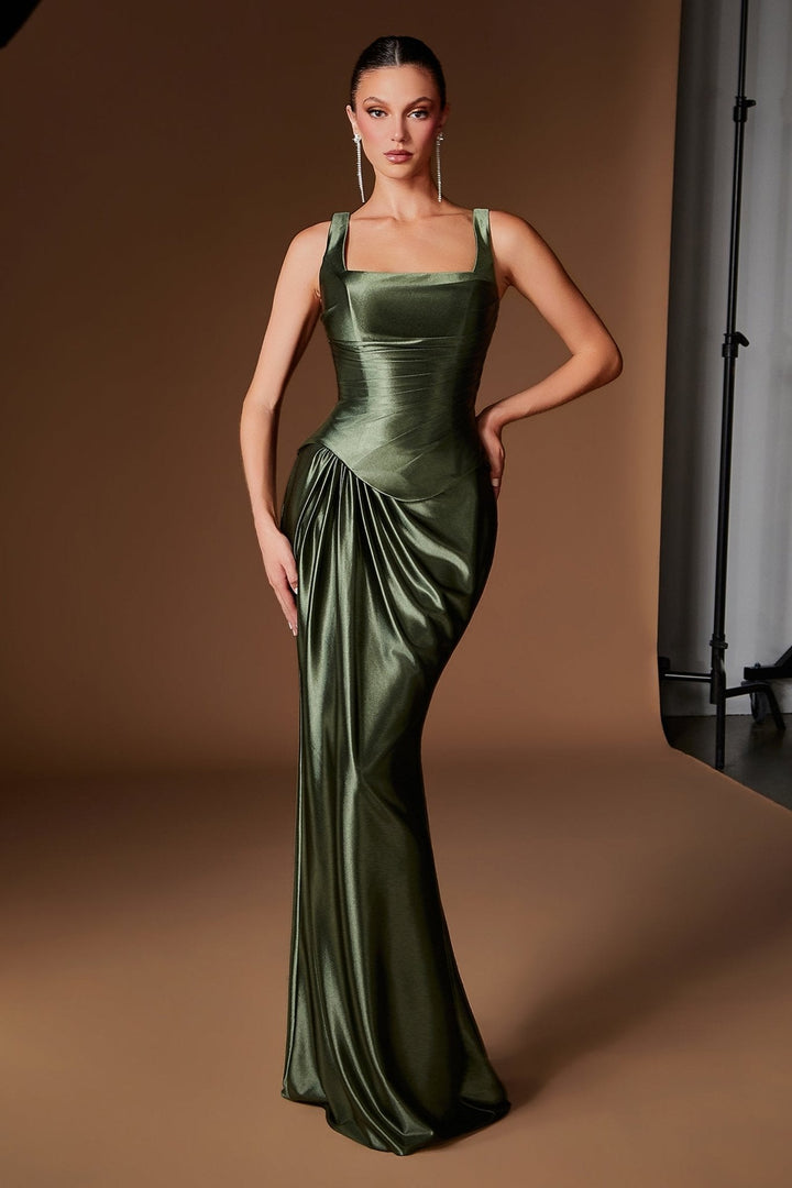 Ladivine CH2604 Beaded Floral Lace Formal Dress