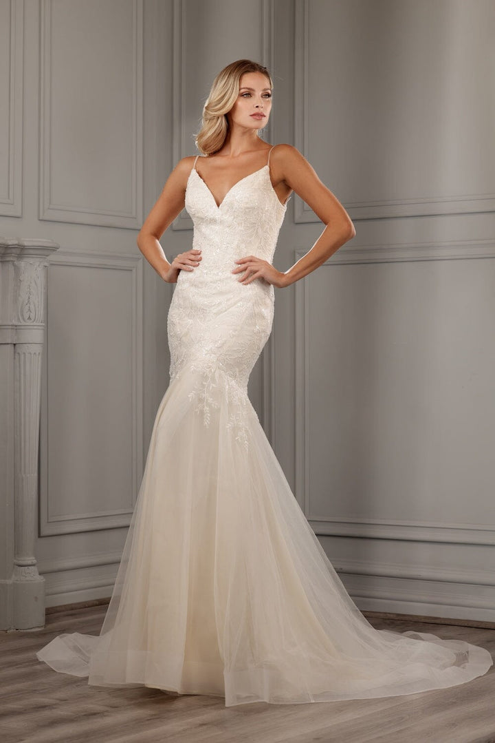 ivory lane dresses Sleeveless Overskirt Bridal Gown by Abby Lane 97183 16 / Ivory