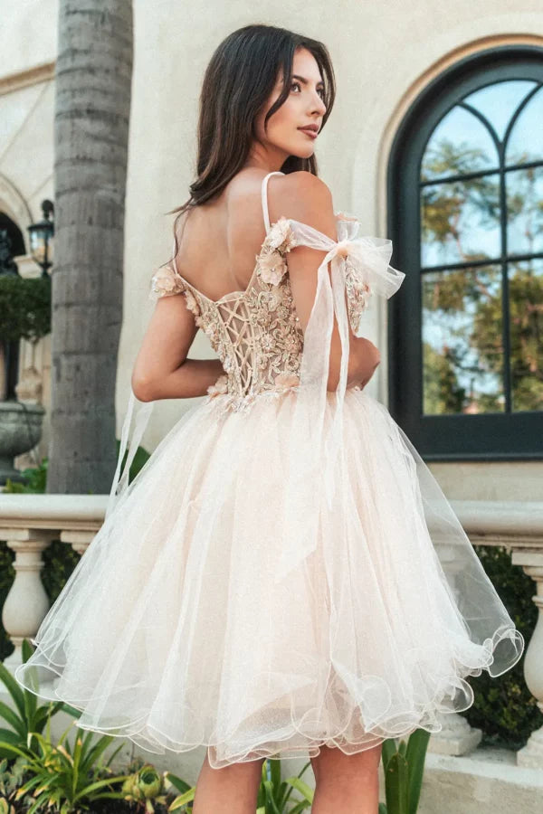 floral mesh homecoming dress Juniors Womens Floral Mesh V-Neckline Short Homecoming Semi Formal Women A-Line Dress