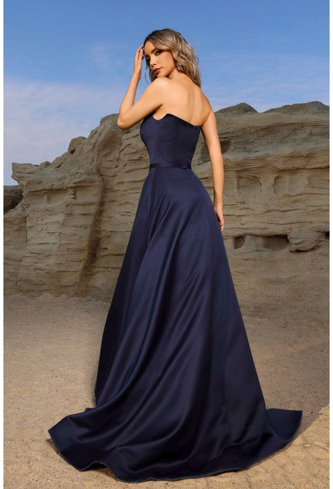 Terani J5106 Strapless Sweetheart Ball Gown Dress, MIDNIGHT / 4
