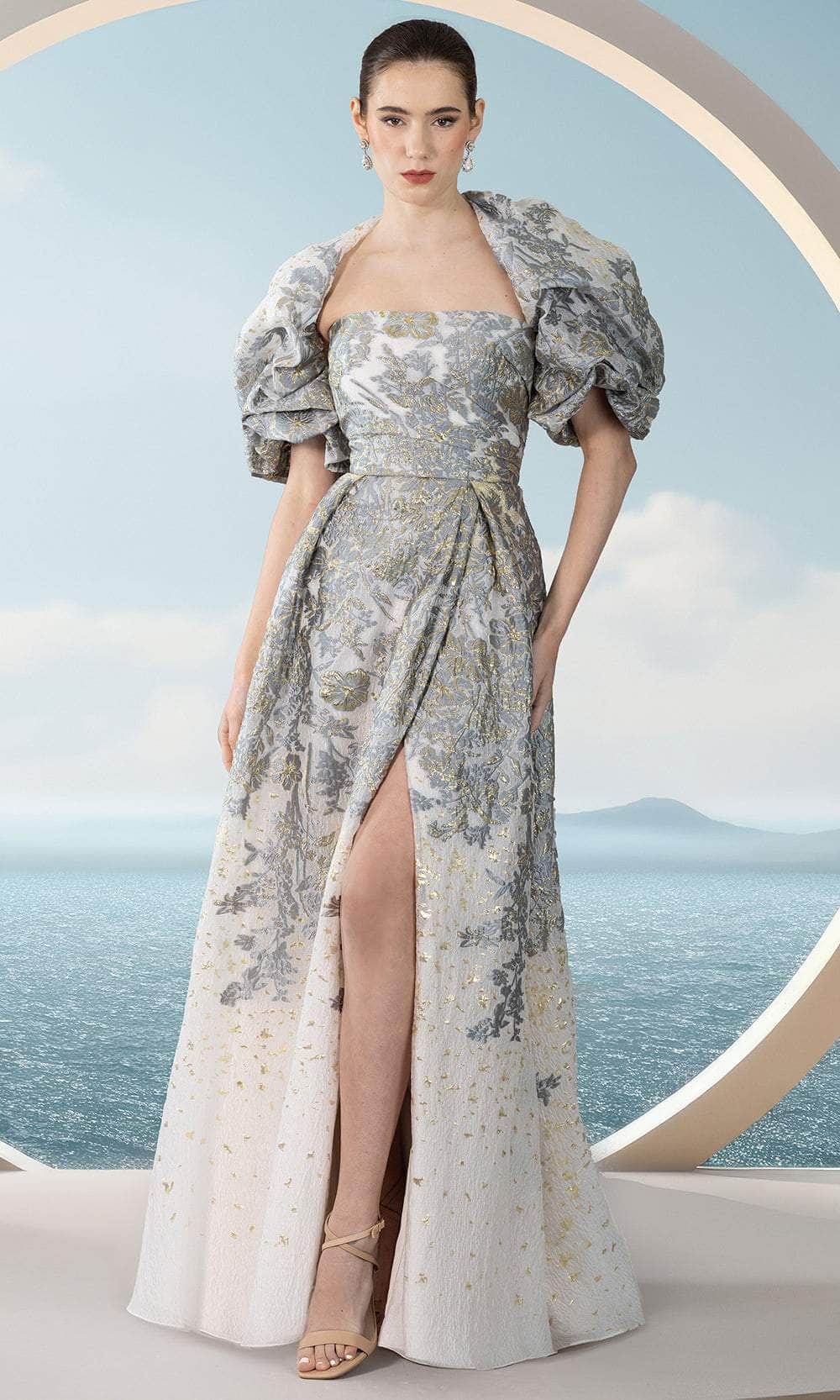 Janique 351018 Prom Dress - Pewter