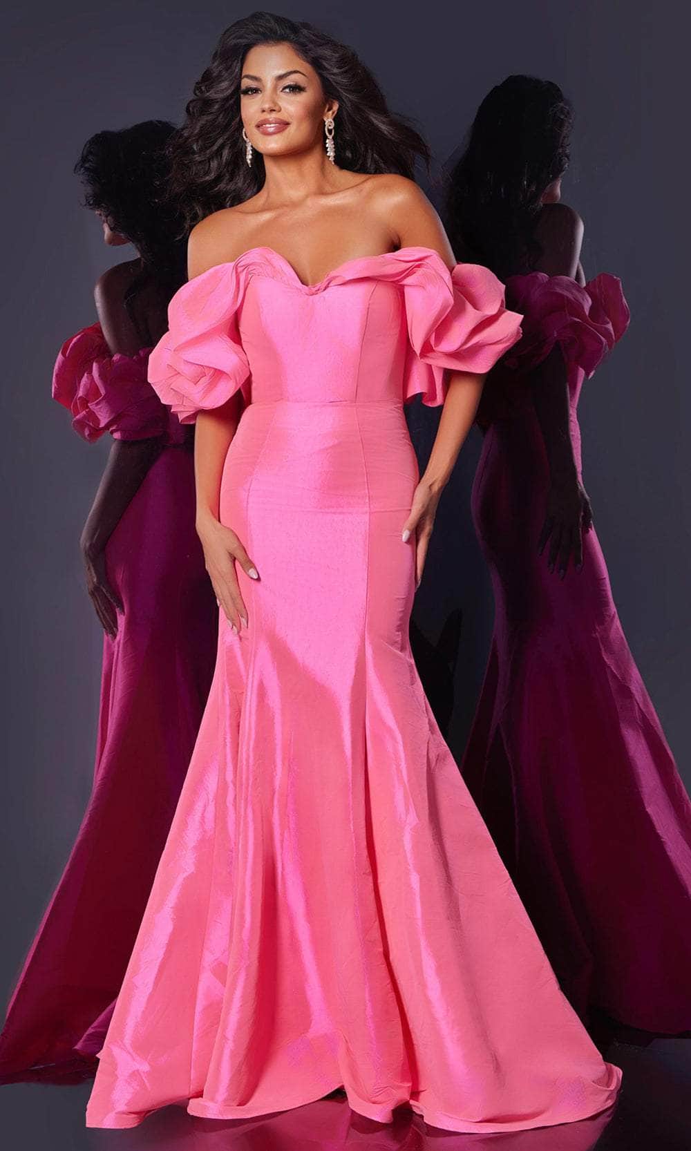 blue dress for baby girl Jovani 44271 Dress Hot Pink / 16