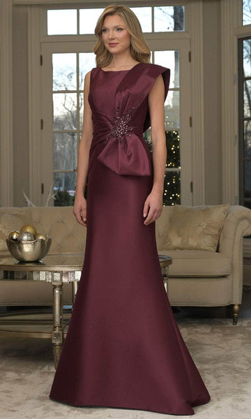 bateau neckline prom dress Stacees 2026 Mermaid Bateau Hot-fix Beaded Strapless Corset Prom Dress with Slit