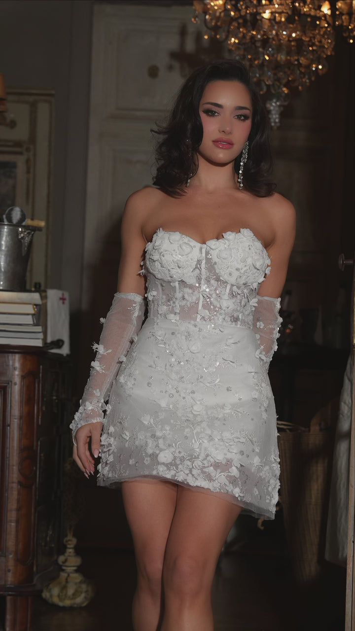 فستان بورشيا و سكارليت PS24446