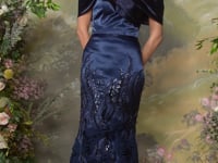 Andrea & Leo Couture A1482 Off-the-Shoulder Lace-Up Corset Mother of the Bride Dress