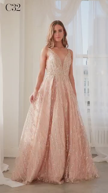 فستان سندريلا ديفاين C32