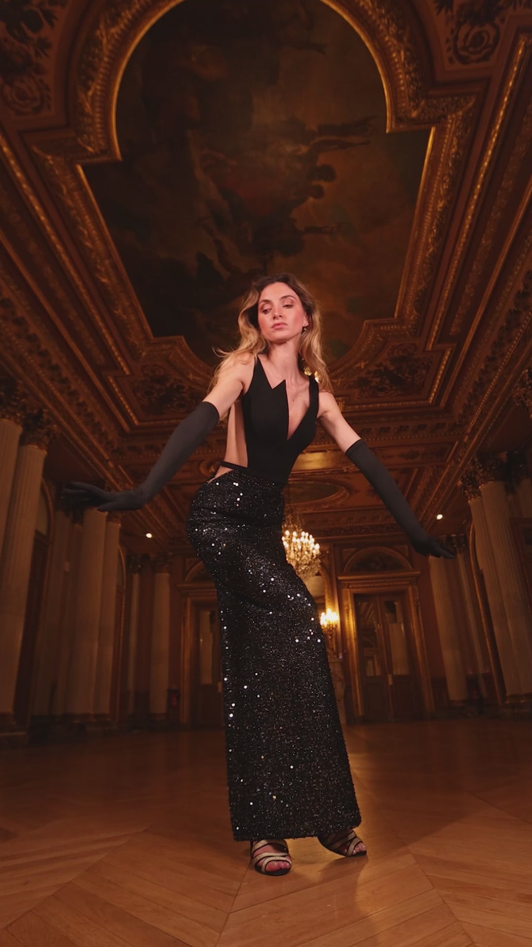 Abdo Aoude M08 Sequin Embellished Couture Dress