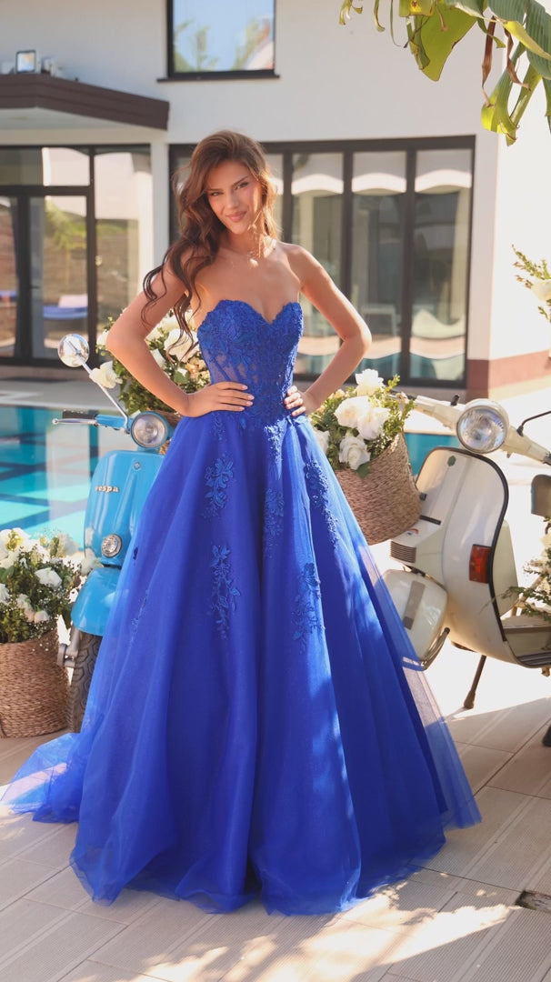 AMARRA 89011 Sweetheart Lace Corset Prom Dress 2026