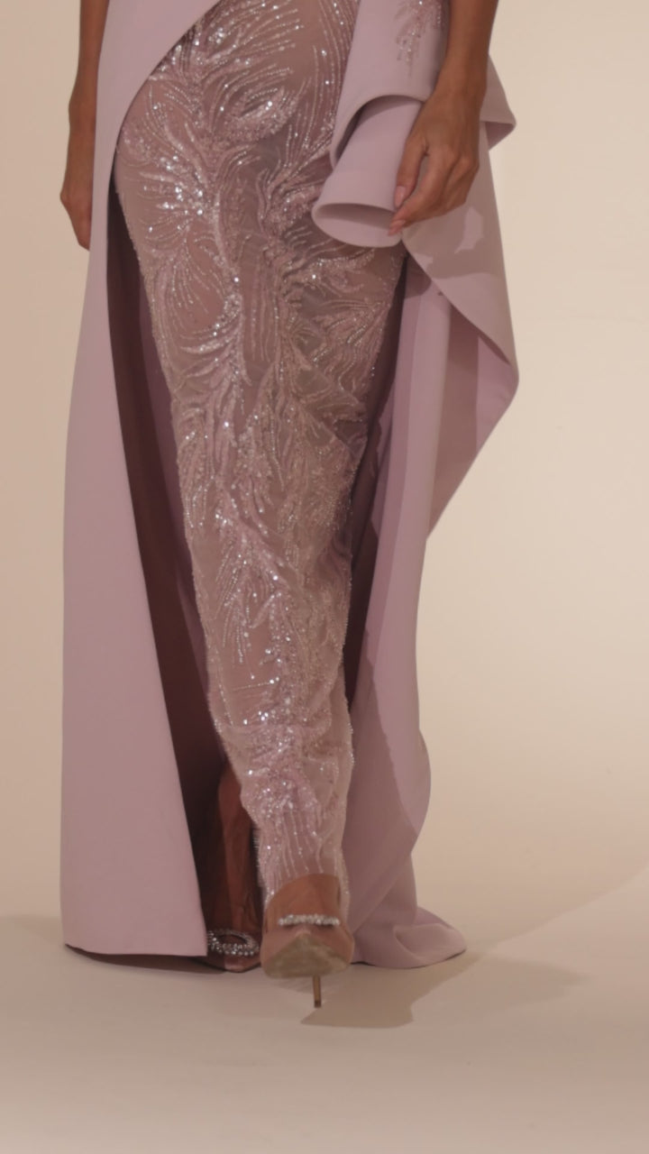 Abdo Aoude D1 Three-Dimensional Embroidery Couture Dress