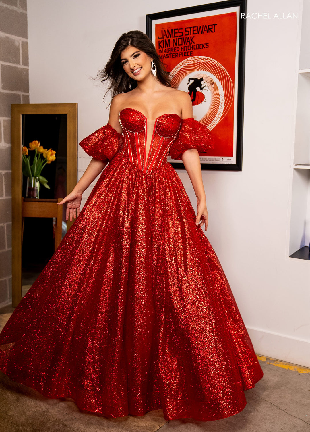 rachel allan red prom dress Rachel Allan 70645