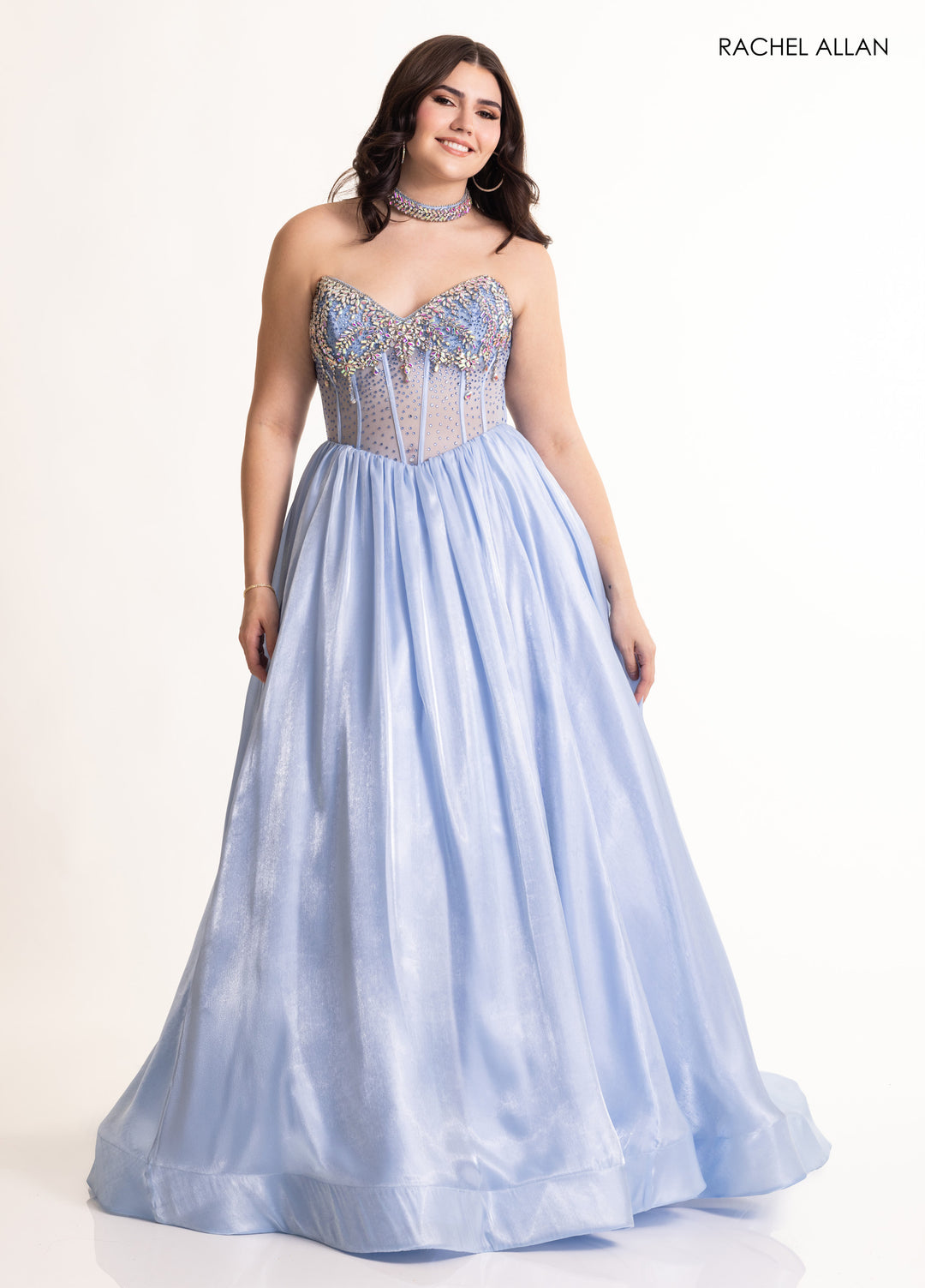 Rachel Allan 70998 Crystal Beaded Corset A-Line Prom Dress 2026