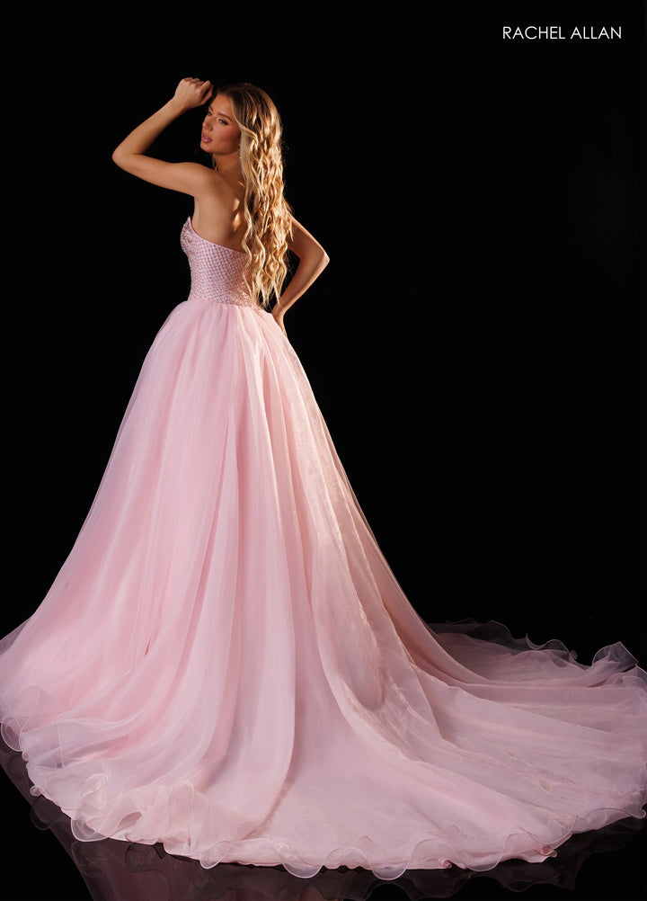 Rachel Allan 50428 Plunging Sweetheart Ball Gown Pageant Dress - FOSTANI.com