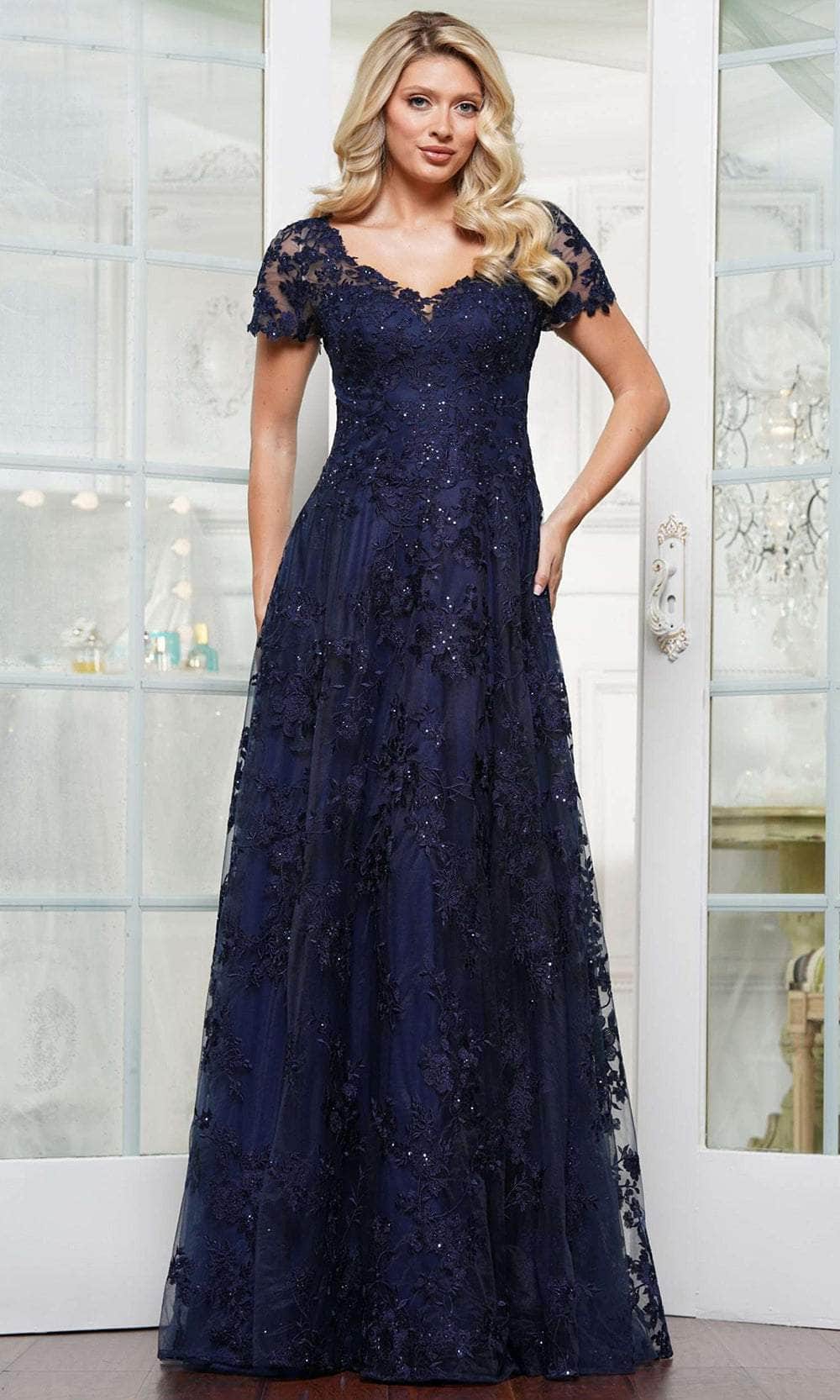 mother of the bride corset dresses Long Slit Corset Lace Formal Mother of the Bride Dress Stella Couture 26319
