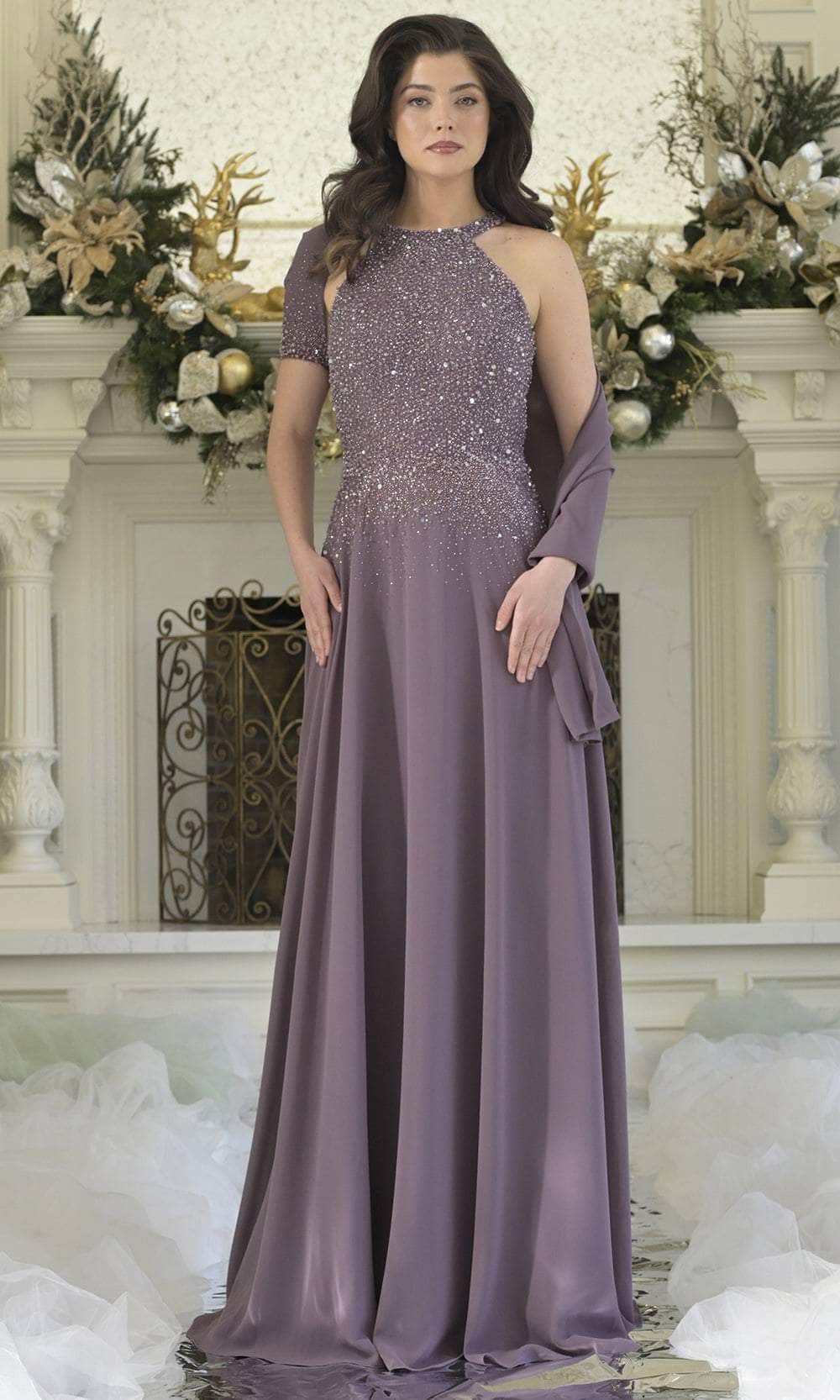 Rina Di Montella RD3304 Long Formal Dress Victorian Lilac / 8