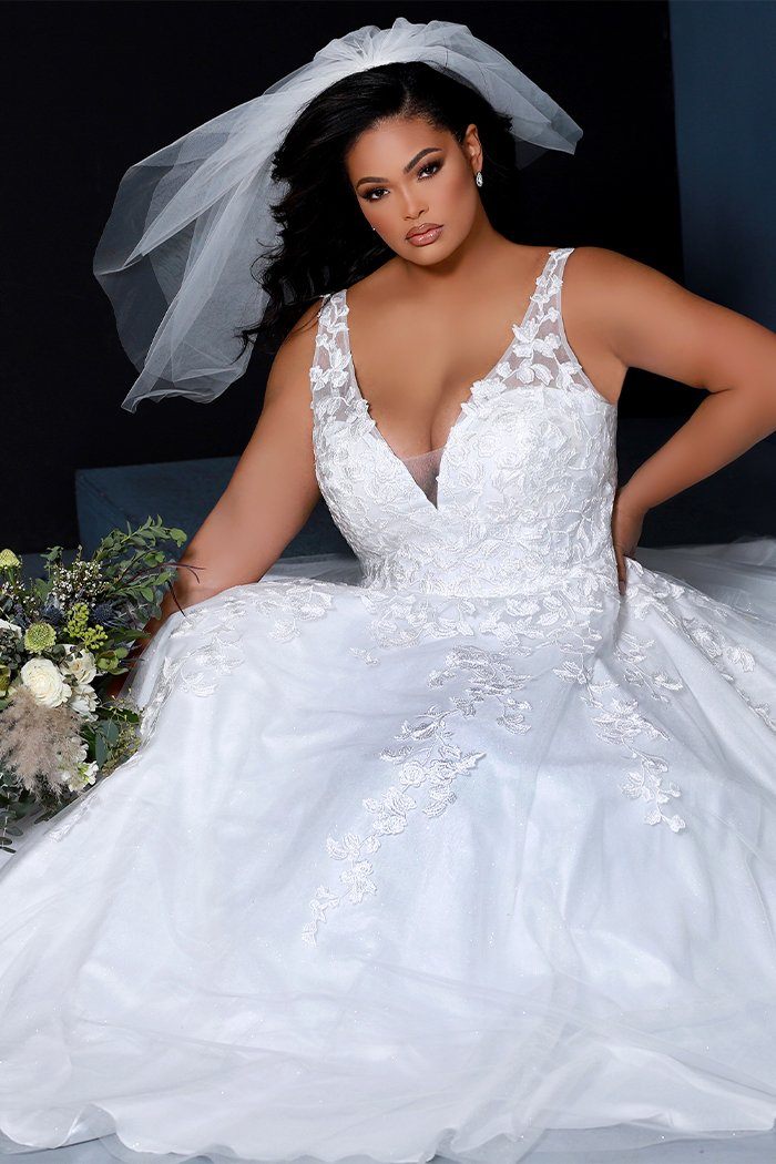 Sydney's Closet sc5259 Dress Ivory / 22