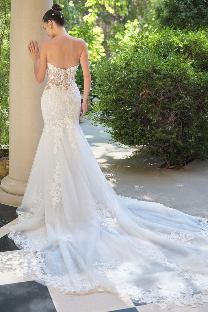 Andrea & Leo Couture WL065 Strapless Detachable Sleeve Structured Corset Dress