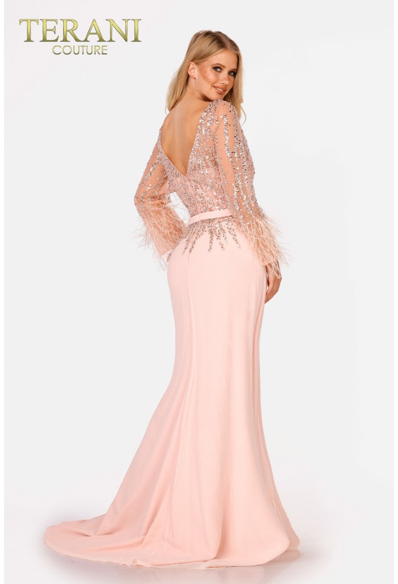 Terani couture 2024 blush dress