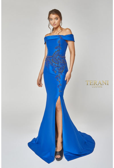 TERANI COUTURE 1921M0510  OFF-SHOULDER MERMAID GOWN - FOSTANI