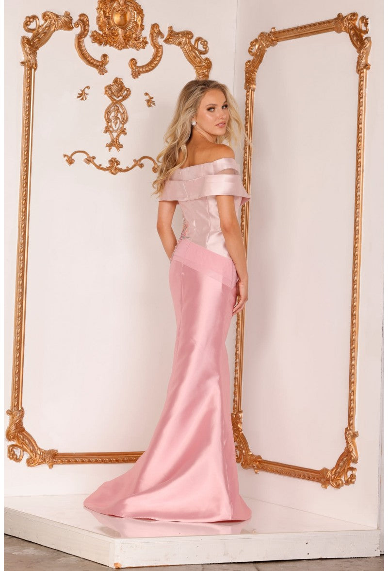 Terani 2011M2159 Prom Dress - Blush/Rose | NewYorkDress Terani 2011M2159 Prom Dress - Blush/Rose | NewYorkDress