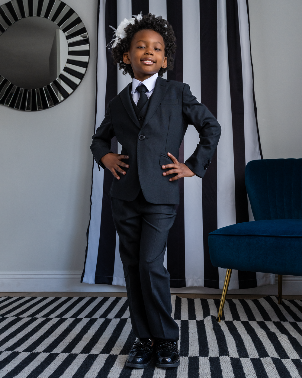 CLEO By Peanut Butter Collection Luxor Midnight Navy FG Kids suit - FOSTANI