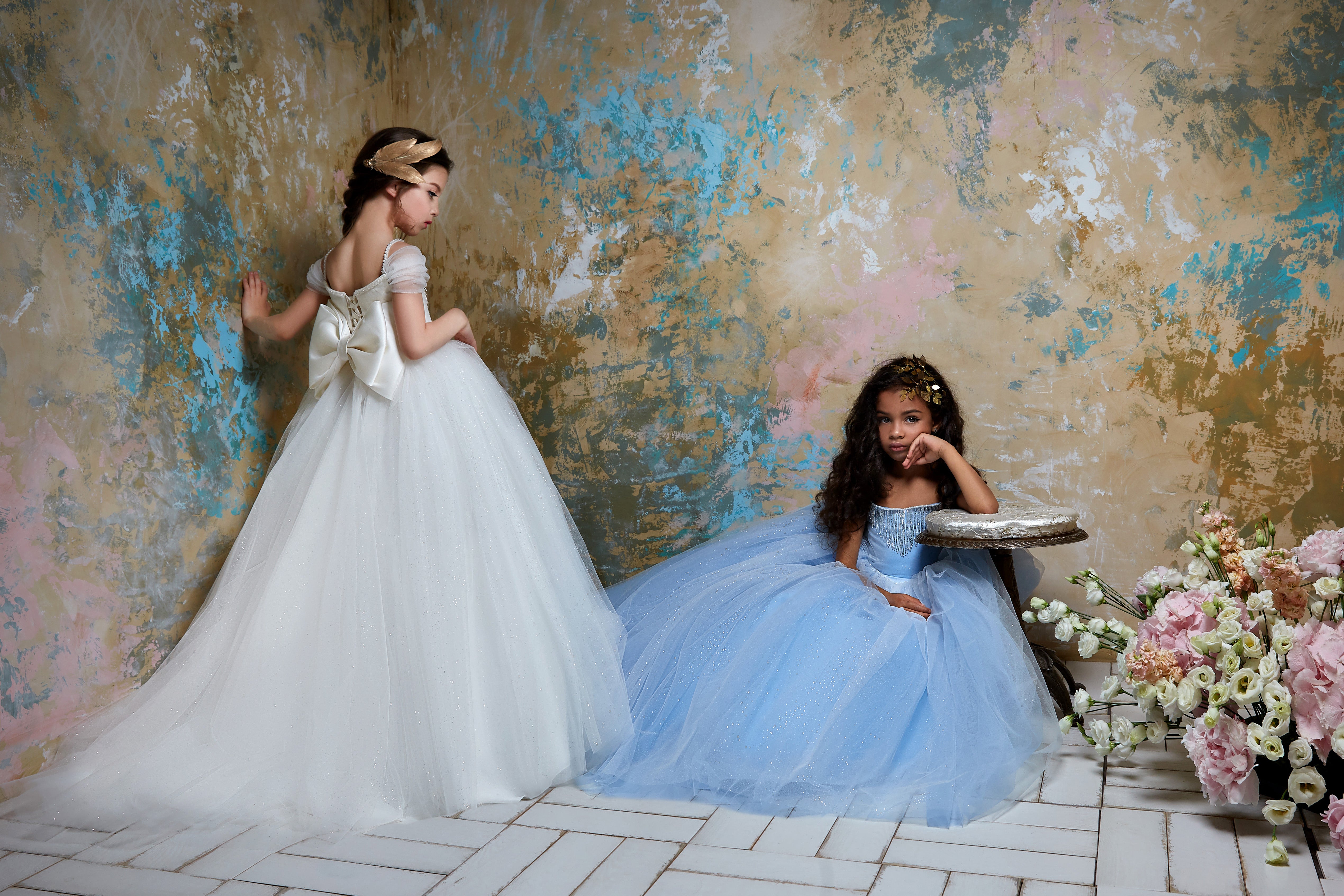Pentelei 2310 Sweetheart Neckline Kids Dress