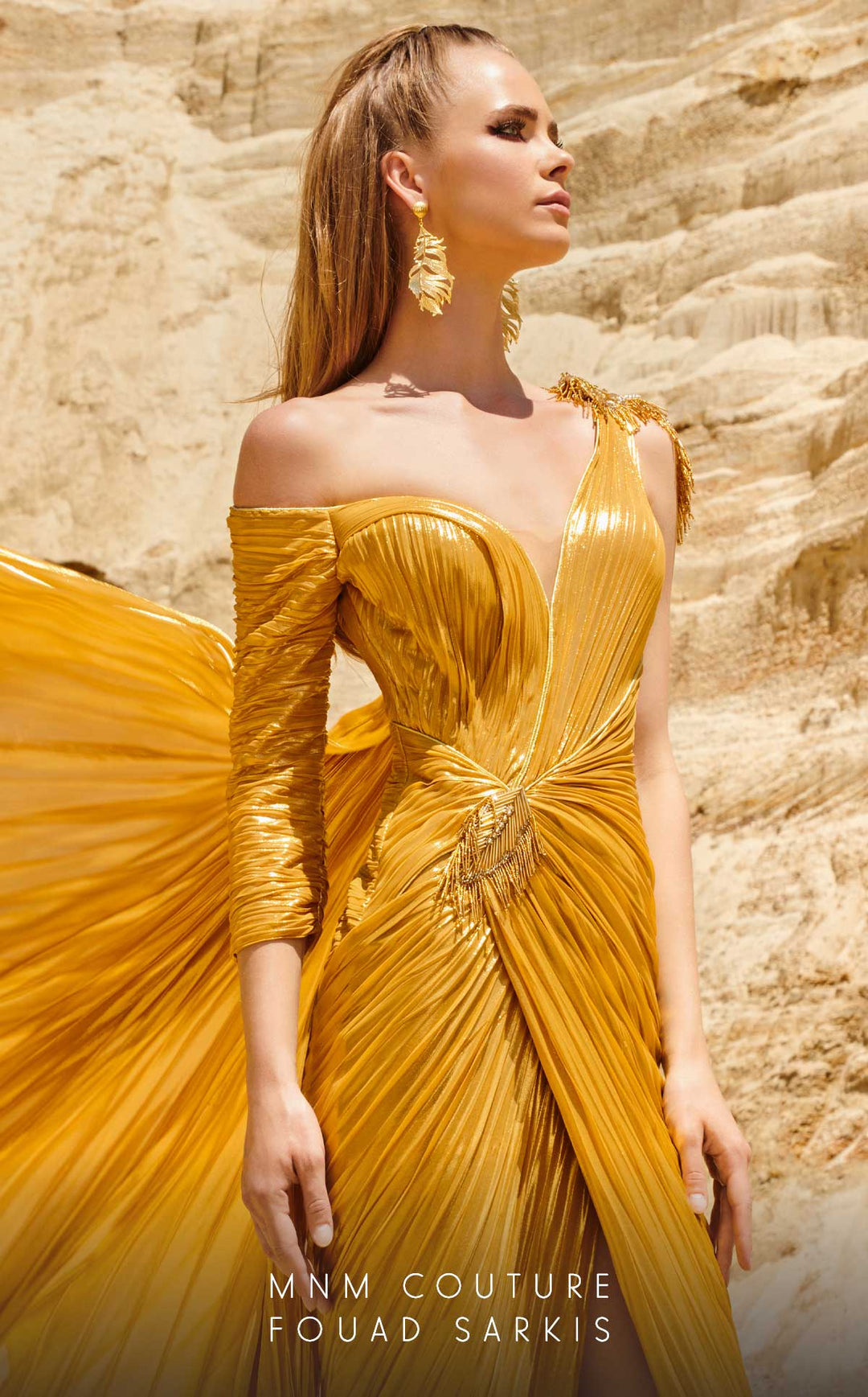 fouad sarkis gold dress Fouad Sarkis 2853