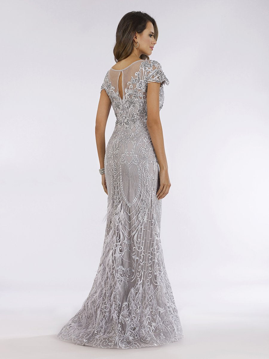 Lara 29624 - Mermaid Gown with Cap Sleeves - FOSTANI