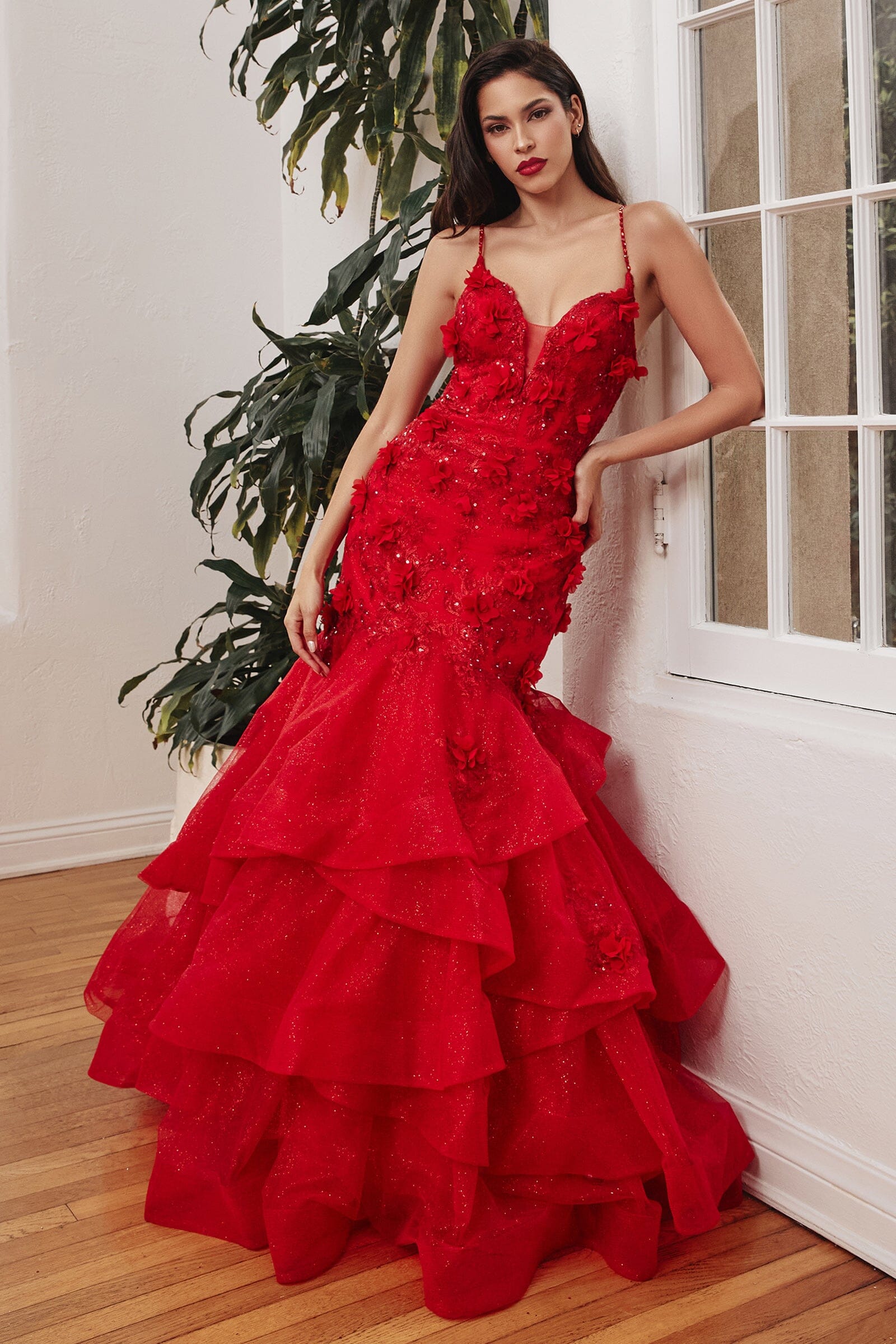 Red cinderella prom on sale dress