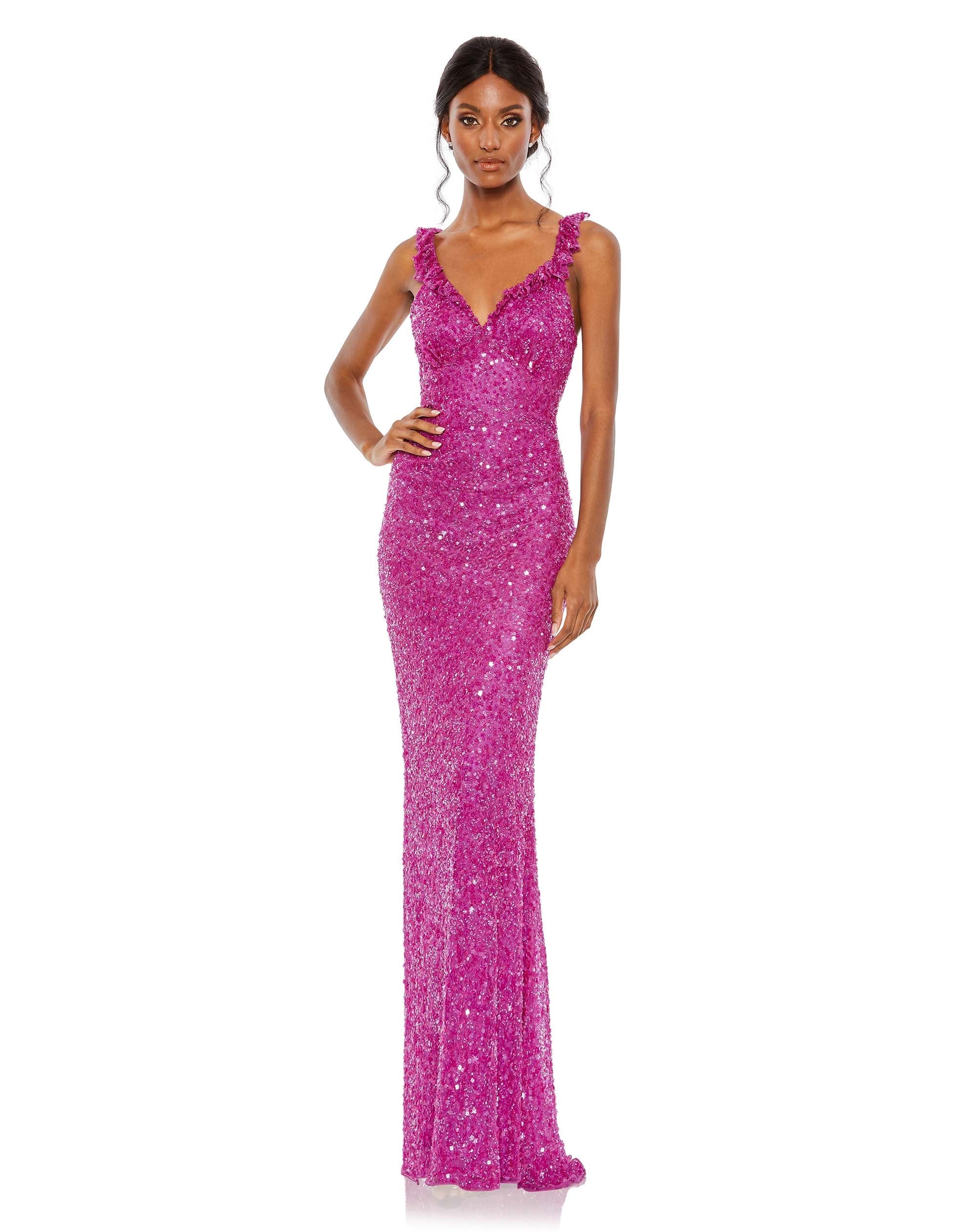 Mac duggal sequin shops mermaid gown