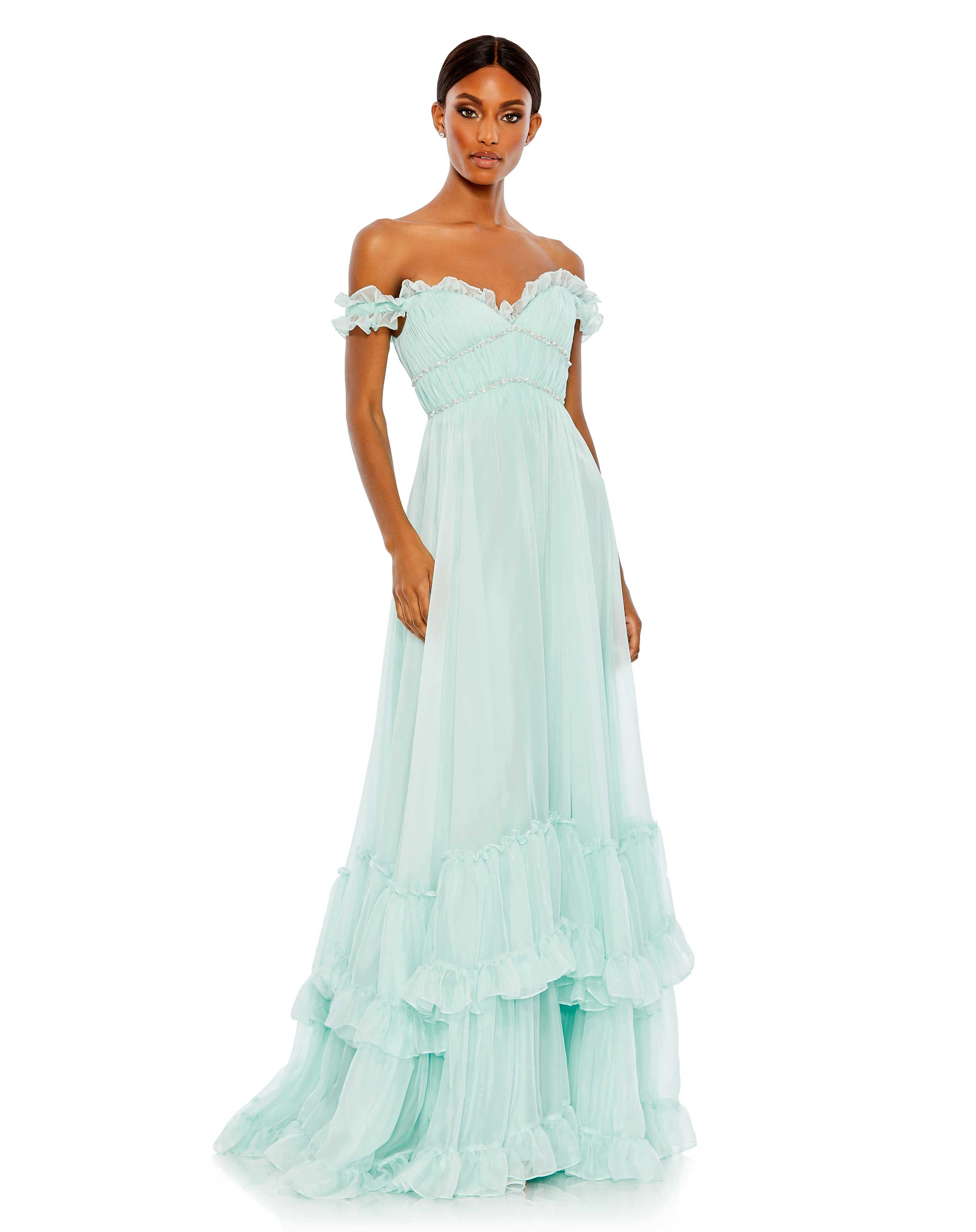 New mac duggal popular gown