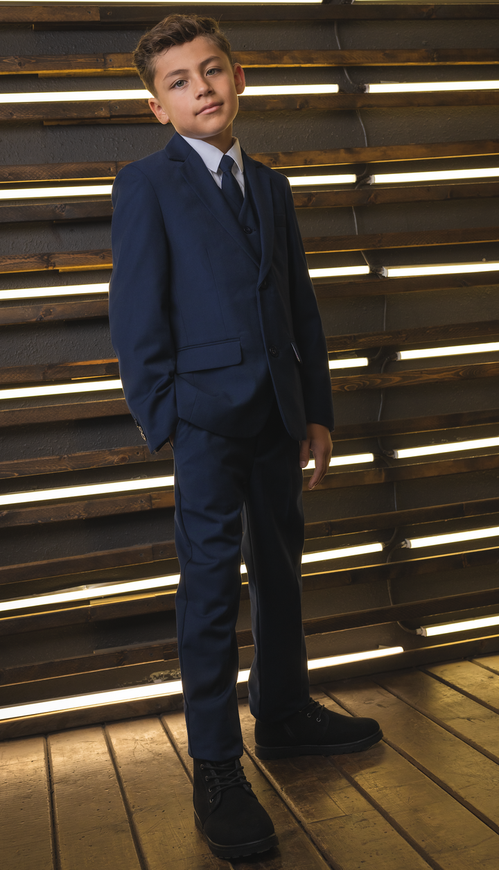Peanut Butter Collection 007 Navy suit - FOSTANI