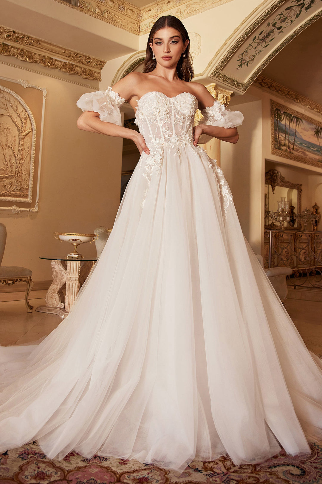 Cinderella Divine A1103W Dress - FOSTANI