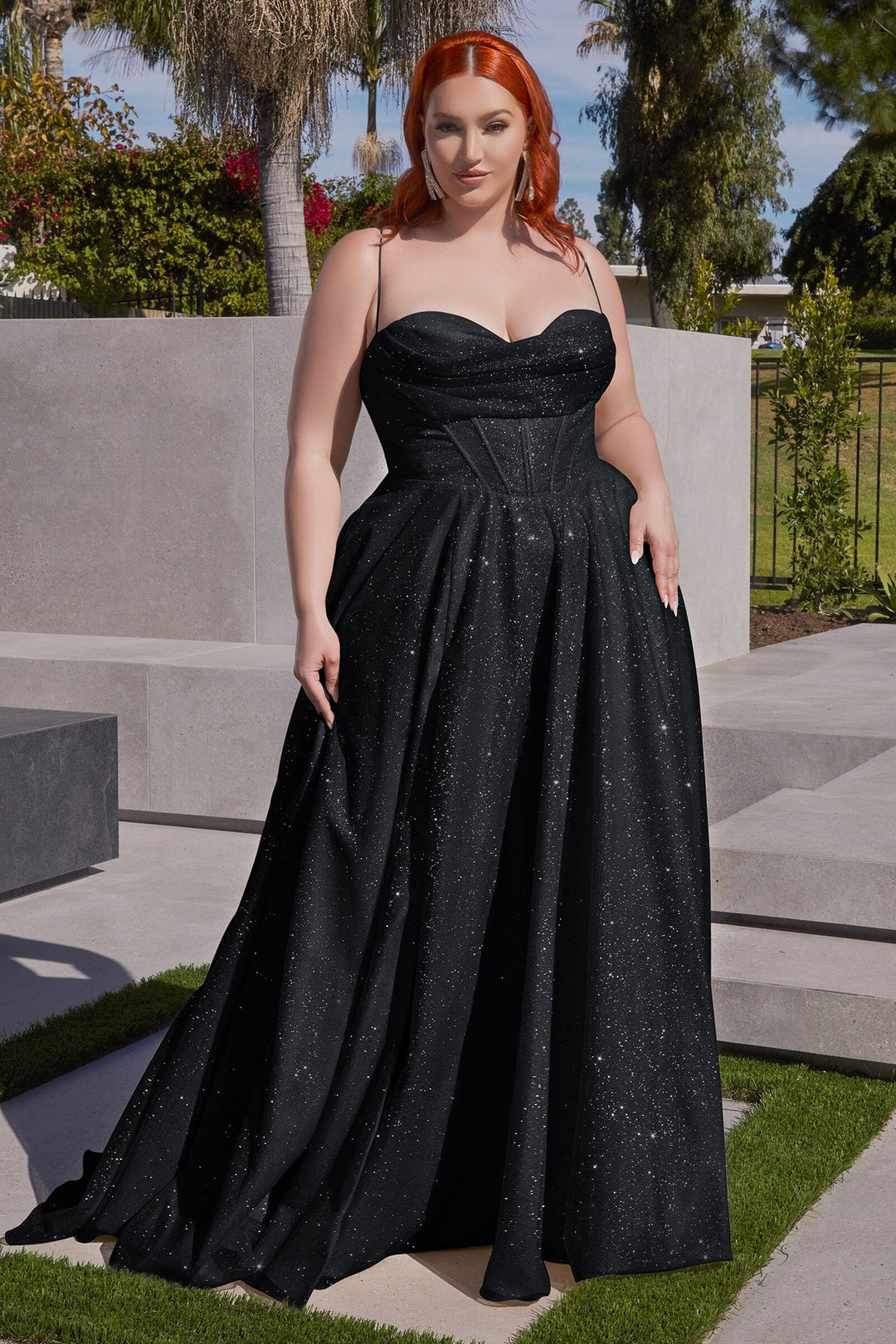 Ladivine CD252C Dress EMERALD / 18 Ladivine CD252C Dress EMERALD / 18