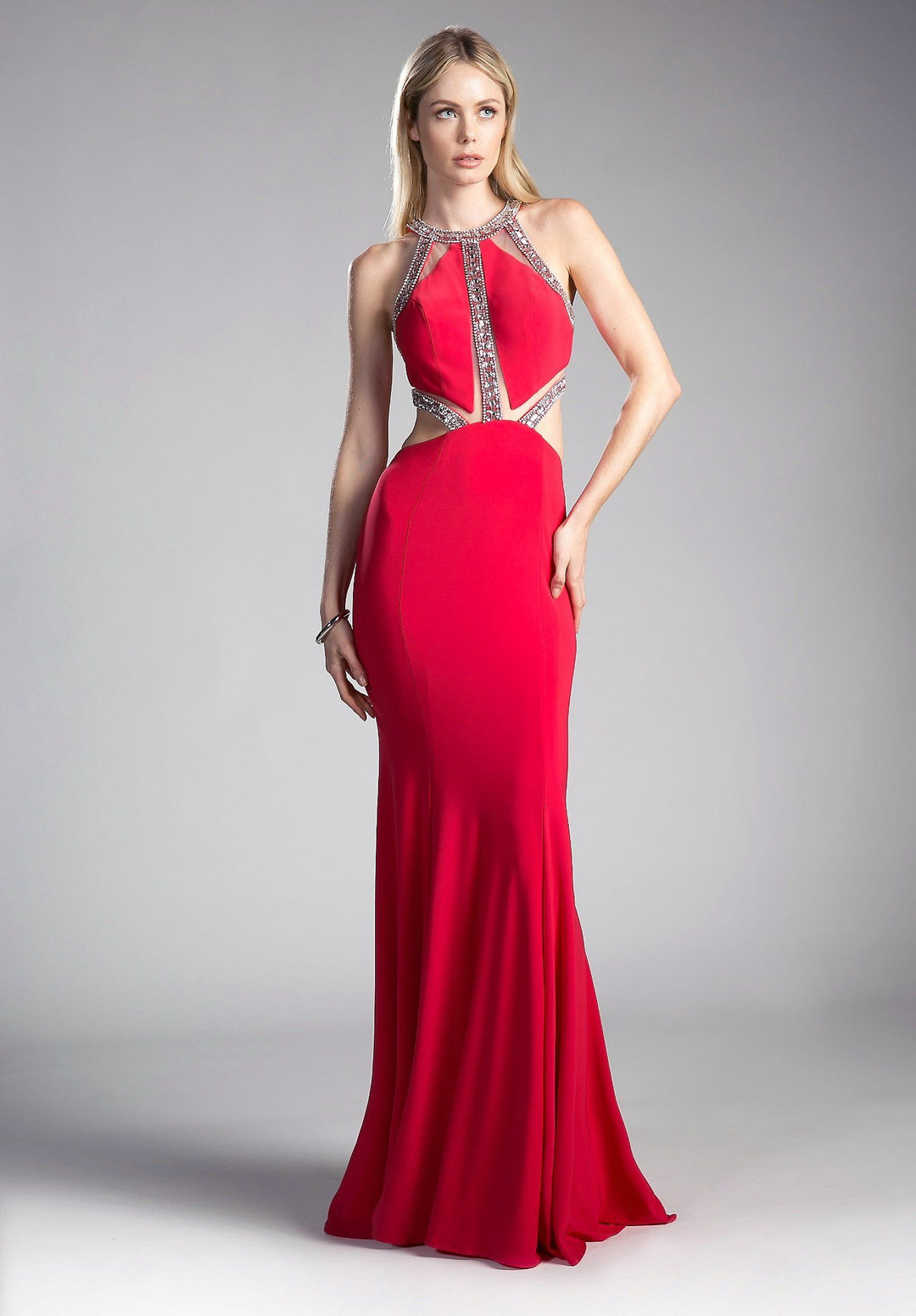 red cinderella prom dress cinderella divine | Dresses | Cinderella Divine Red Corset Cowl Satin Gown High Slit Prom Dress Womens Size 4