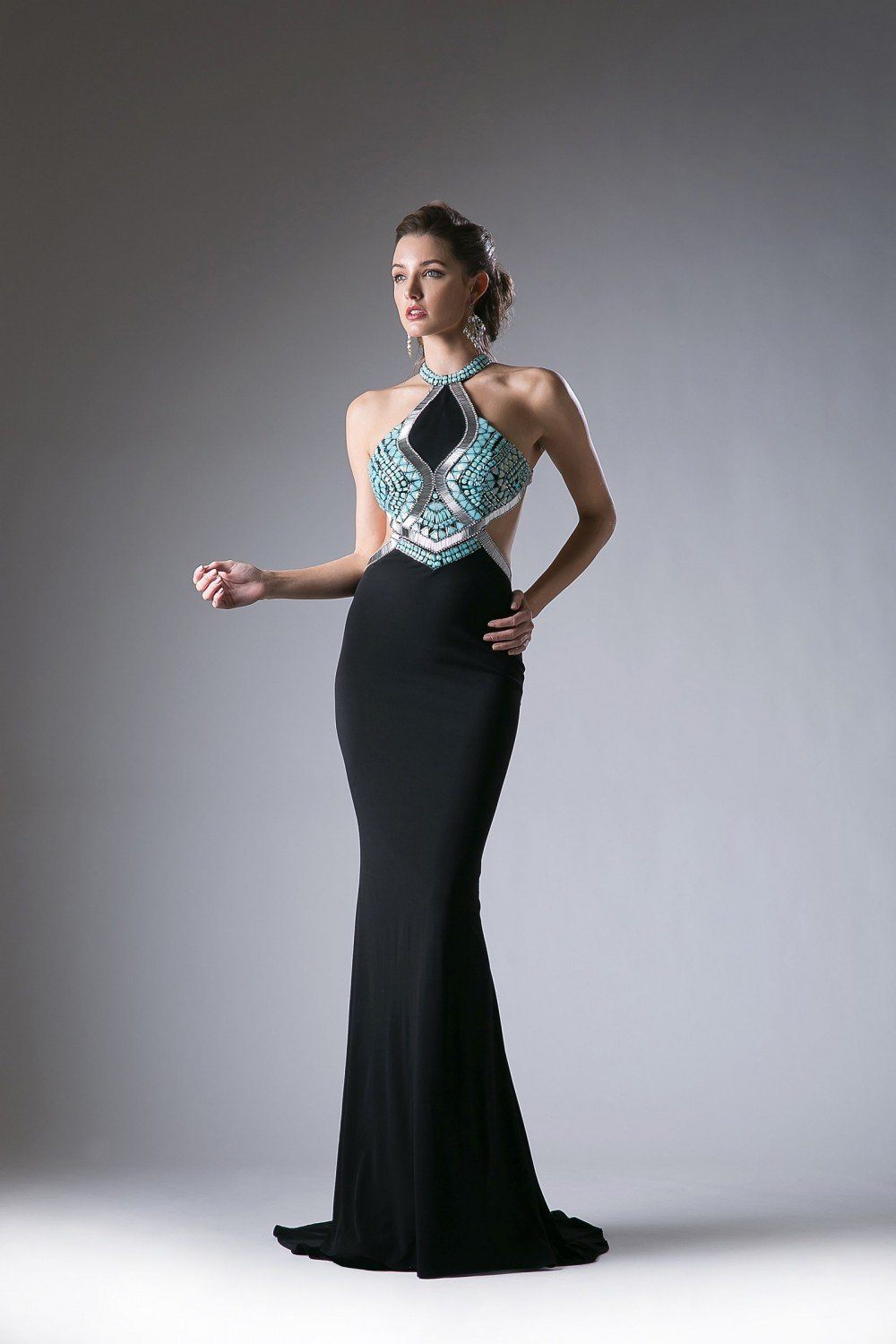 black cinderella prom dresses OFF THE SHOULDER EMBROIDERED A-LINE GOWN BY CINDERELLA COUTURE 8152J HUNTER GREEN / S