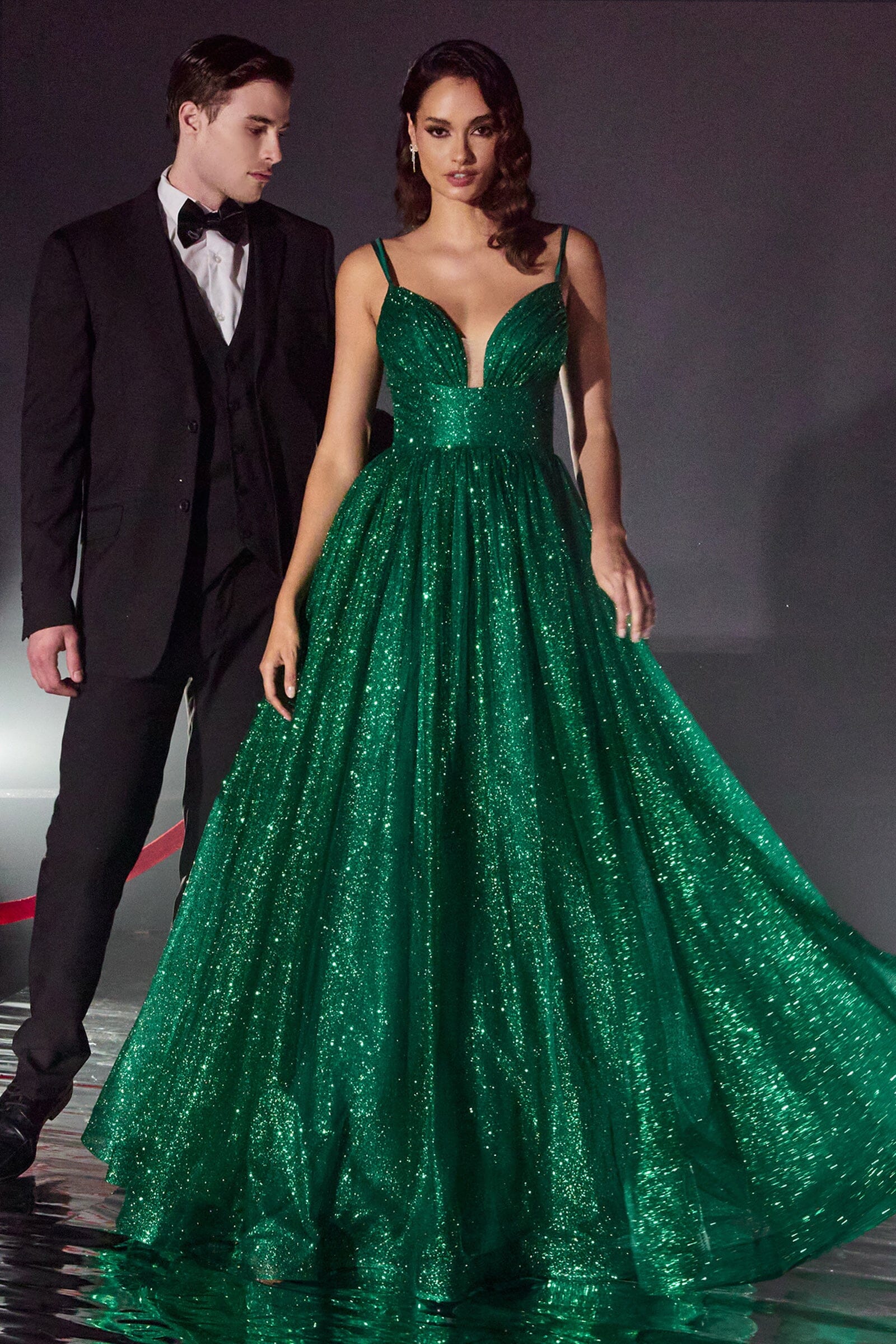 Cinderella Divine Emerald Green Prom Dress purchases Size 12