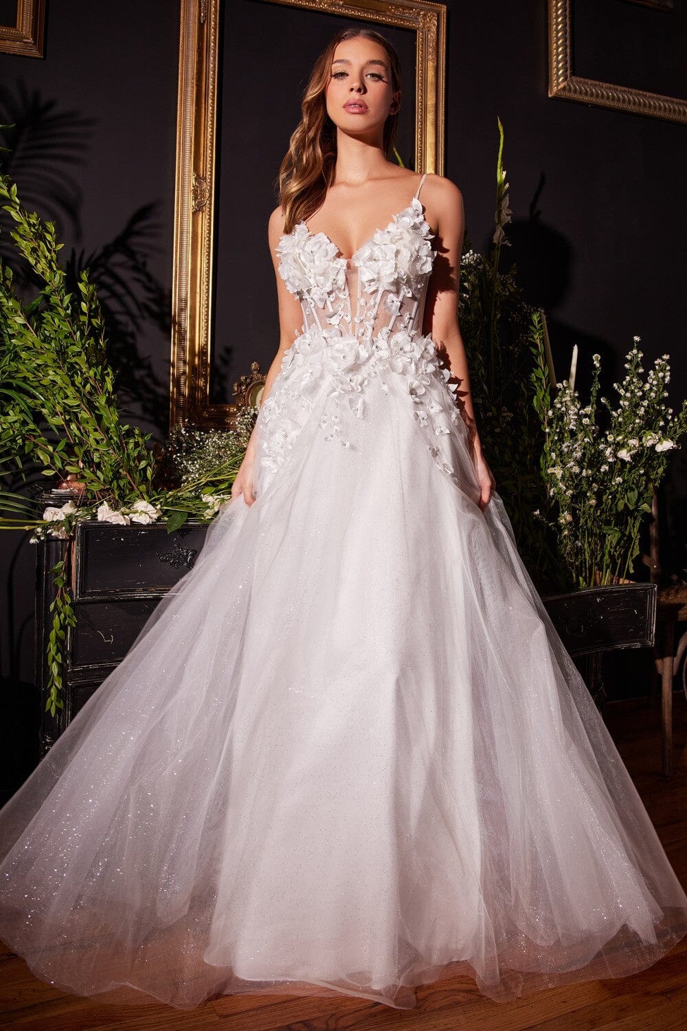 Ladivine CM321W Dress 6 / Off-White Ladivine CM321W Dress 6 / Off-White